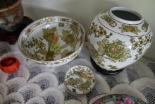 4 PC GOLD IMARI