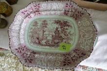 FLORENTINE FOUNTAIN PLATTER APPROX 20 INCH ACROSS