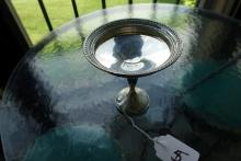FISHER STERLING PEDESTAL DISH WEIGHTED BASE NUMBER 923 WEIGHT 6.37 T OZ