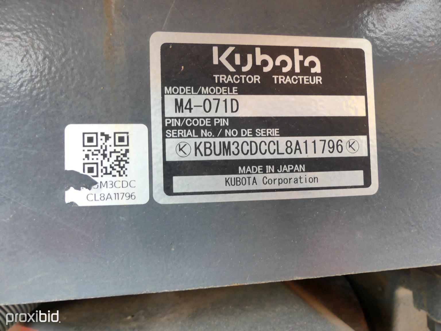 Kubota M4-071 Cab 4x4 w/ldr