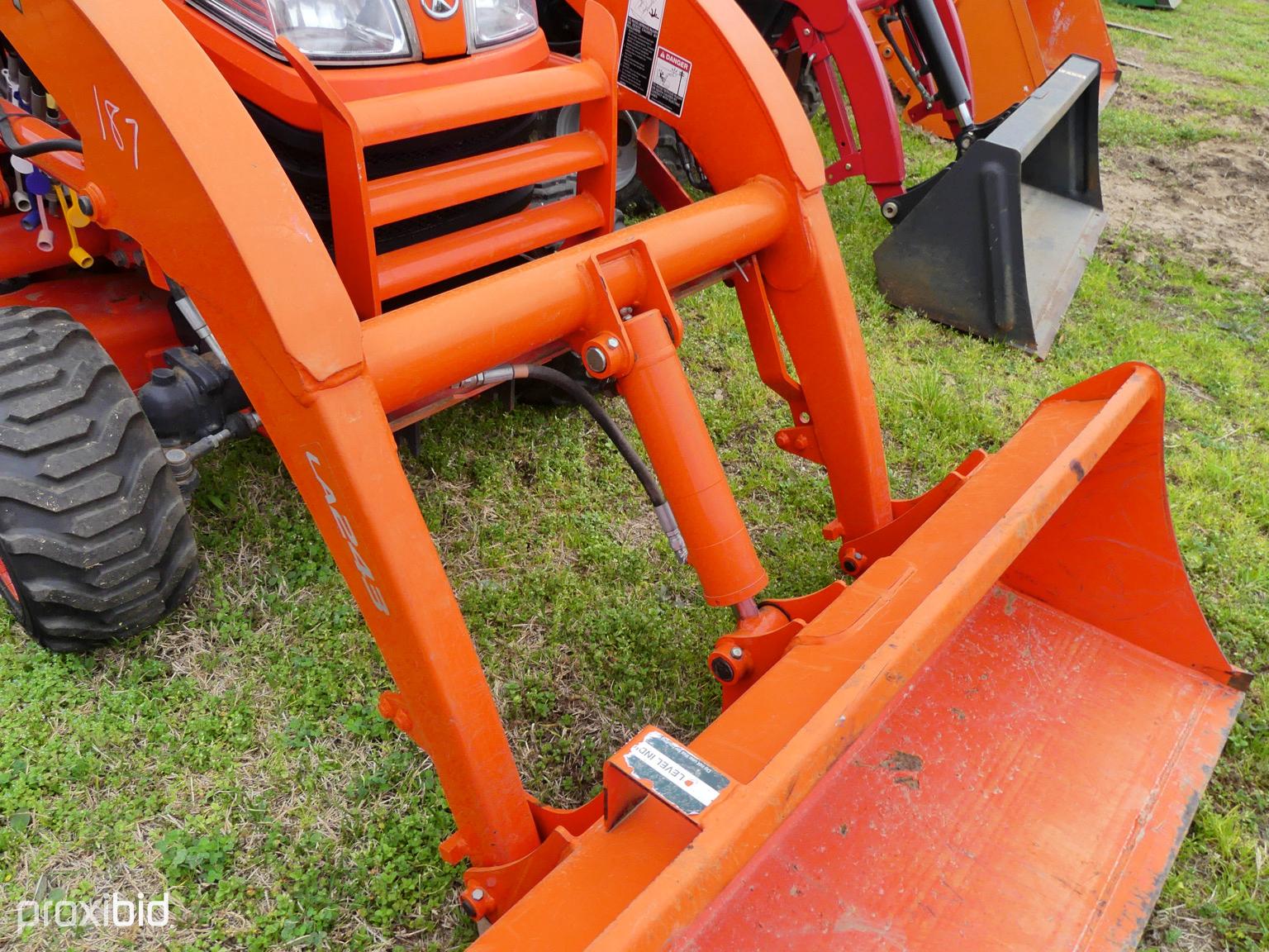 Kubota BX2670 4x4 w/ldr & belly mower