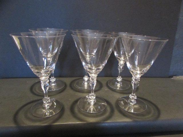 (13) Stems of Crystal:  (6) Water & (7) Champagne