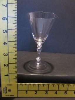 (13) Stems of Crystal:  (6) Water & (7) Champagne