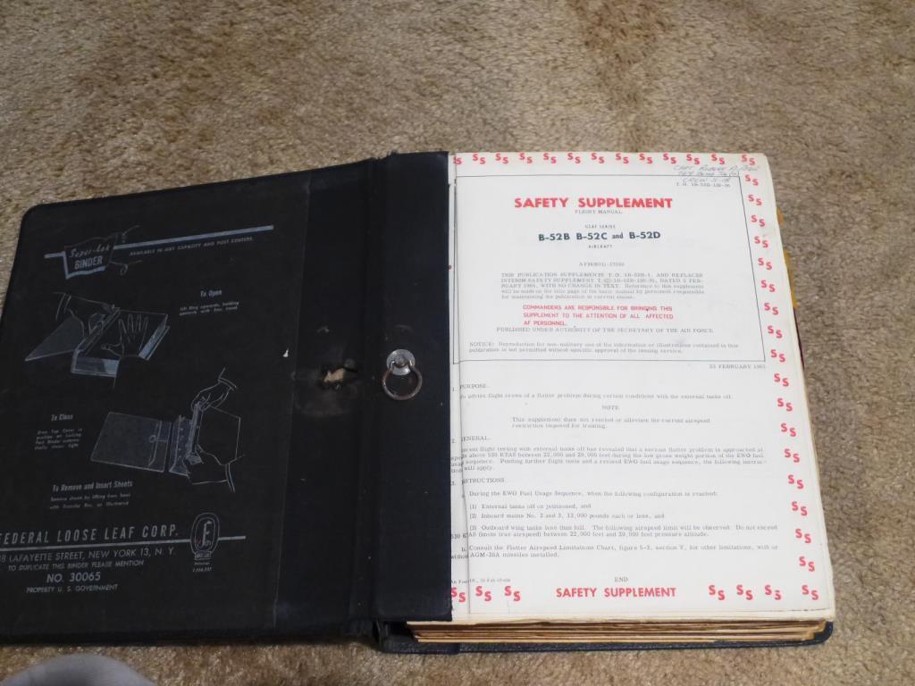(3) Operational and Safety Notebooks--Flight Manual USAF Series 0-1A,
