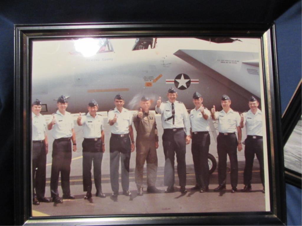(5) Approximately 8" x 10" Framed USAF