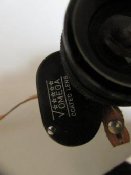 Vintage Omega Field Binoculars with Leather