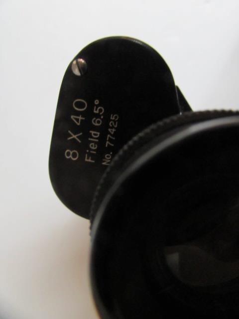 Vintage Omega Field Binoculars with Leather