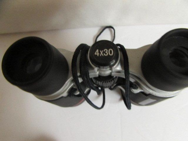 Vintage Omega Field Binoculars with Leather