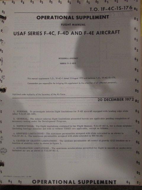 (3) Operational and Safety Notebooks--Flight Manual USAF Series 0-1A,