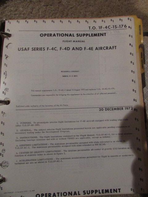 (3) Operational and Safety Notebooks--Flight Manual USAF Series 0-1A,