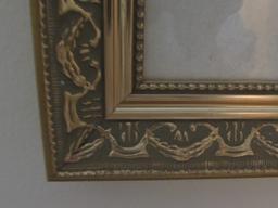 (3) Prints in Gold Frames--12" x 14" Each