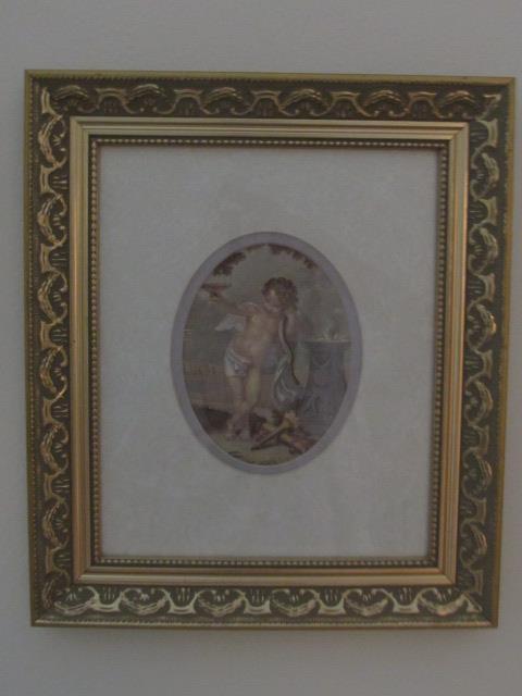 (3) Prints in Gold Frames--12" x 14" Each