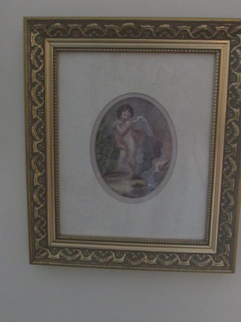 (3) Prints in Gold Frames--12" x 14" Each