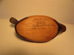 Vintage Hand-Carved & Painted Duck Decoy--Greater