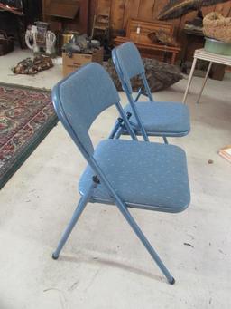 (2) Folding Samsonite Chairs