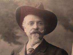 Framed Stetson Advisement with Buffalo Bill Cody