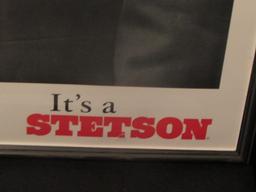 Framed Stetson Advisement with Buffalo Bill Cody