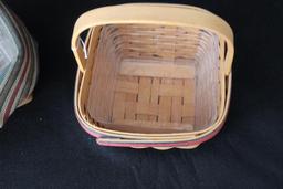 (2) Longaberger Baskets 9 1/2" x 6 1/2" x 7 1/2"