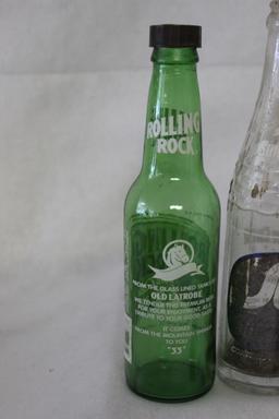 Assorted Collectible Bottles and Glasses: