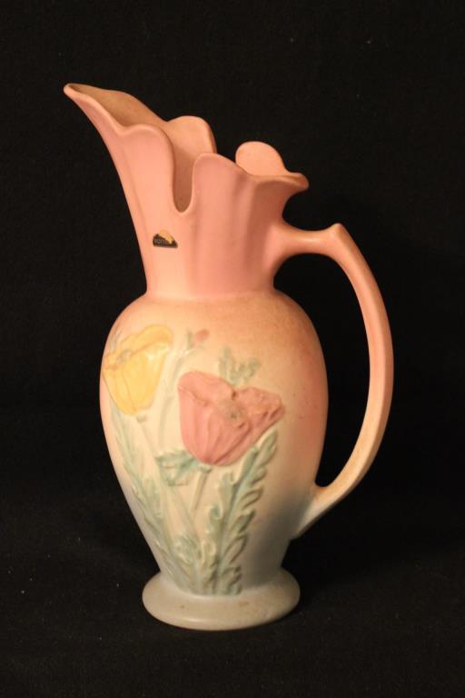 Hull Ewer-"Poppy" 13 1/2" Tall