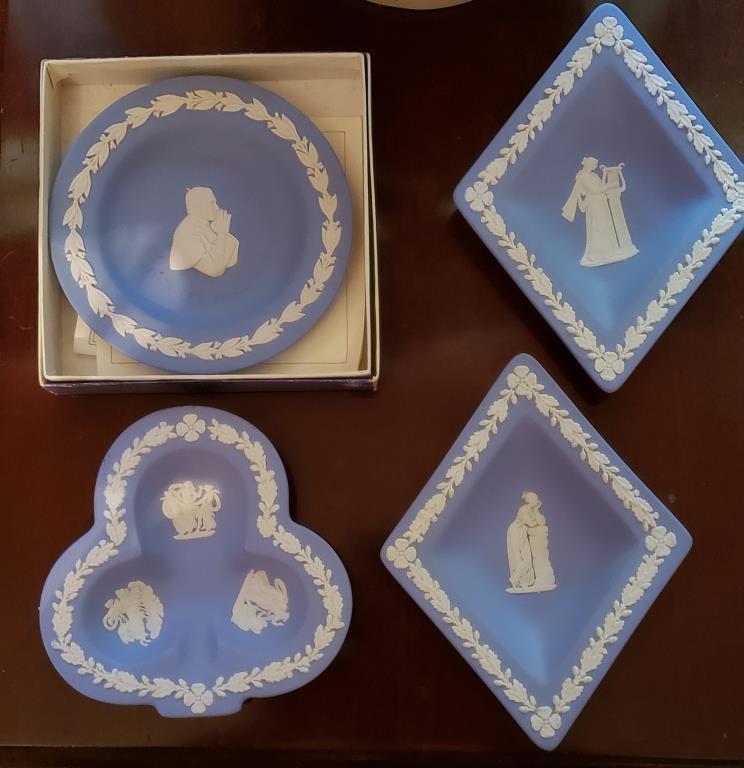 (4) Jasperware by Wedgwood Dishes