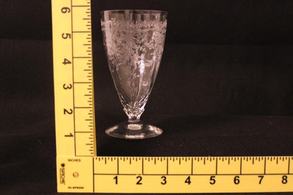(6) Stems of Fostoria "June" Crystal,