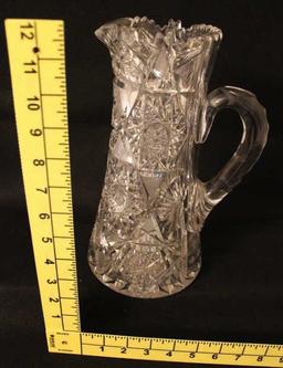 11 1/2" Cut Crystal Pitcher