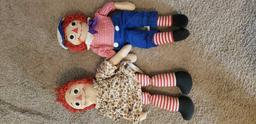 (3) Raggedy Ann Dolls & (1) Andy Doll