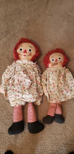 (3) Raggedy Ann Dolls & (1) Andy Doll