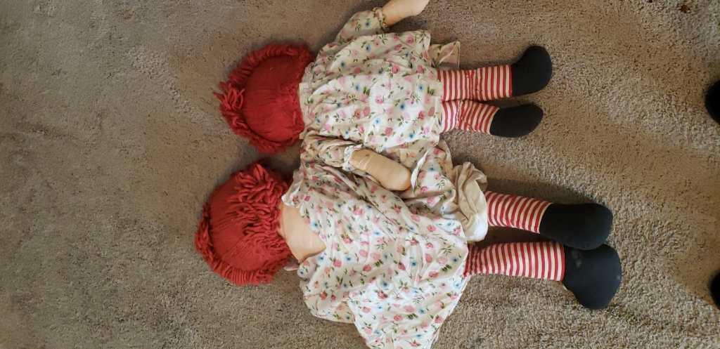 (3) Raggedy Ann Dolls & (1) Andy Doll