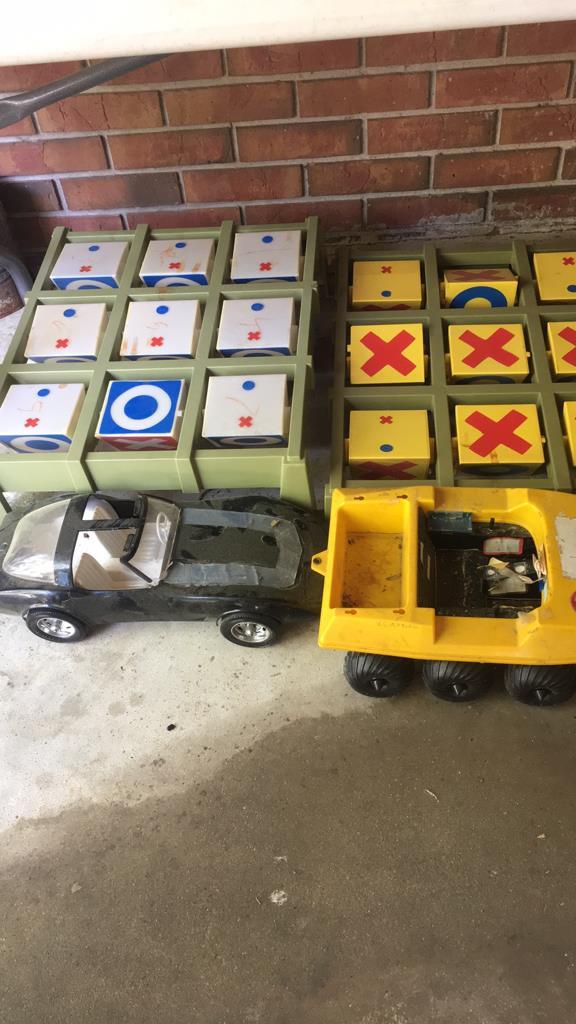 Assortment of Large Games, Plastic and Wood Toy
