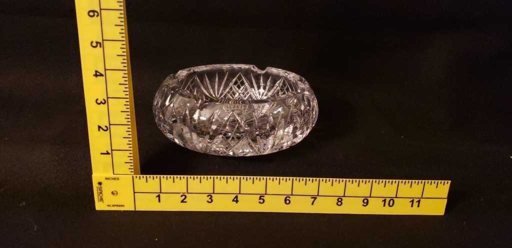 (6) Crystal Ashtrays