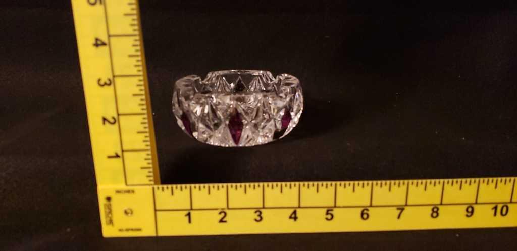 (6) Crystal Ashtrays