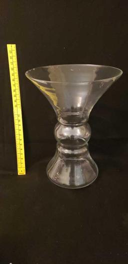 Large Glass Vase-18 3/4" A few chips around the