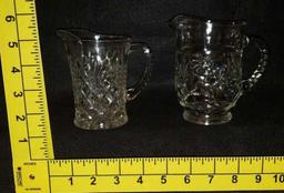(3) Creamers, (2) Small Pitchers
