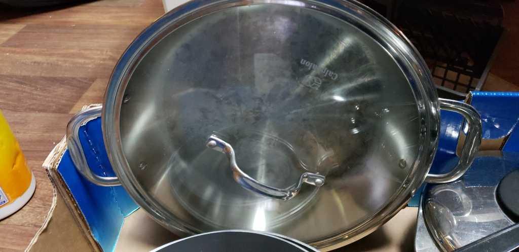 Assorted Pots & Pans Calphalon, Oneida, Revere