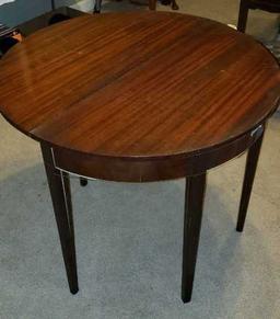 Round Gateleg Game Table - Wells Furnitur