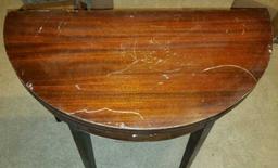 Round Gateleg Game Table - Wells Furnitur