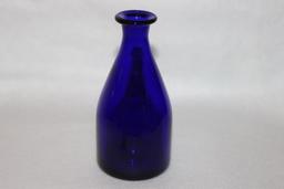 (4) Cobalt Blue Items: (2) 4 1/2" Cherub Candle