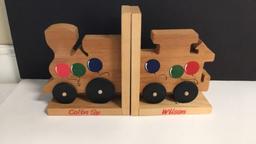 Assorted Wooden Knick Knacks and Tripod