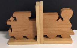 Assorted Wooden Knick Knacks and Tripod