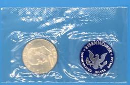 1971 S Eisenhower Uncirculated Silver Dollar in