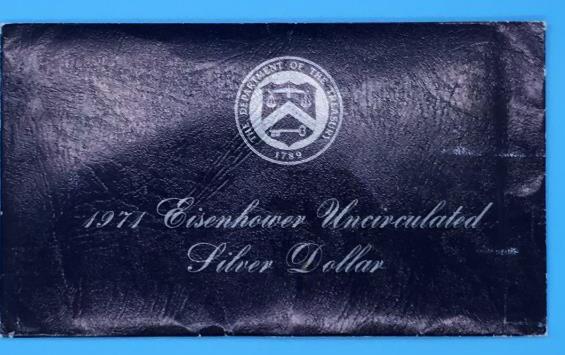 1971 S Eisenhower Uncirculated Silver Dollar in