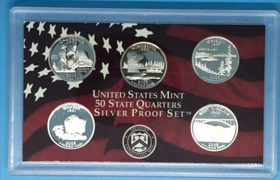 2005 United States Mint Silver Proof Set with COA