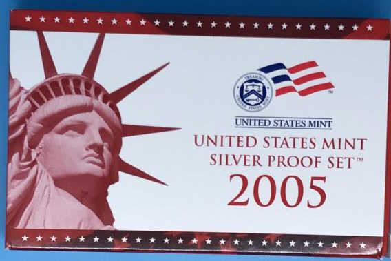 2005 United States Mint Silver Proof Set with COA