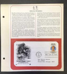 (5) First Day Issue U. S. A. Stamps:  1980 Winter