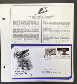 (5) First Day Issue U. S. A. Stamps:  1980 Winter