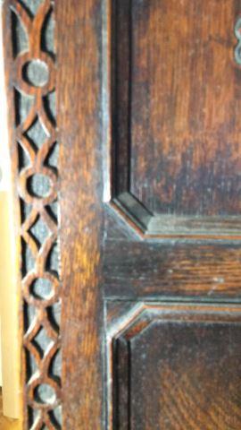 Vintage Wardrobe with Carved and Applied