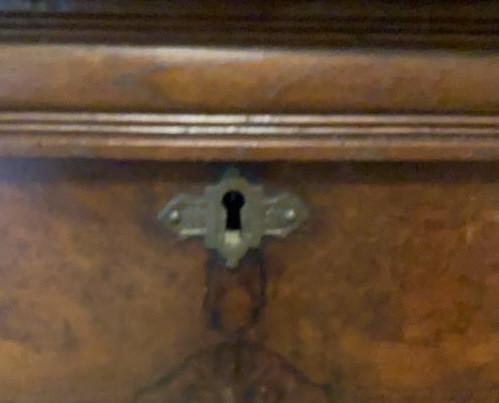 **Updated Information** Eastlake Marble Top Chest of Drawers, Brass