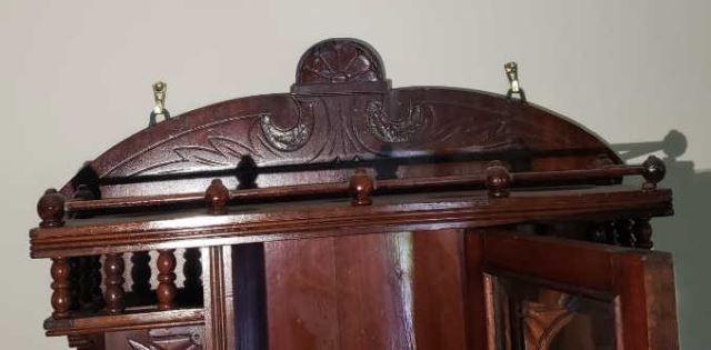 Victorian Wooden  Wall Shelf with Beveled